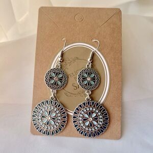 5 for $25 Silver Blue Boho New Dangles